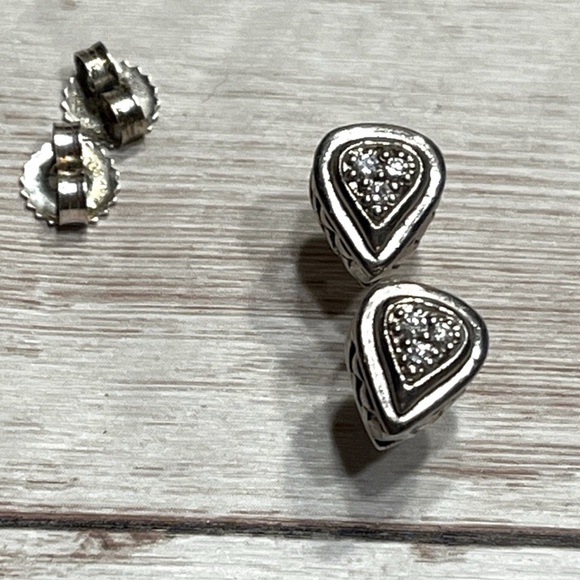 Spinelli Kilcollin Silver Teardrop Diamond 
Earrings - Picture 9 of 11